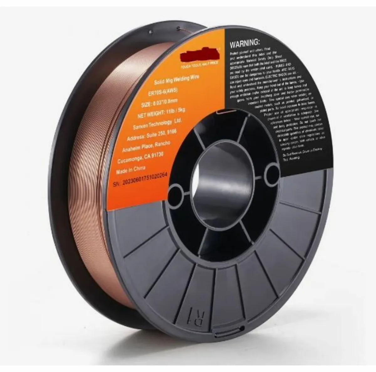 Solid MIG Welding Wire, ER70S-6 0.8mm 5.0kg - Image 1