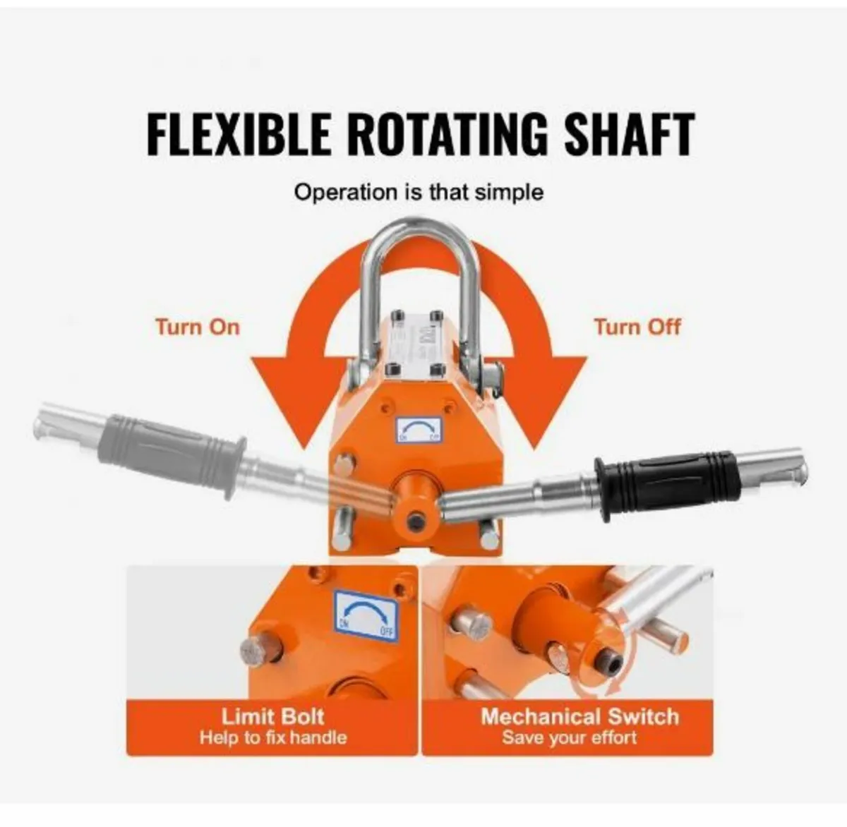 Magnetic Lifter, 1320 lbs/600kg Pulling Capacity - Image 2