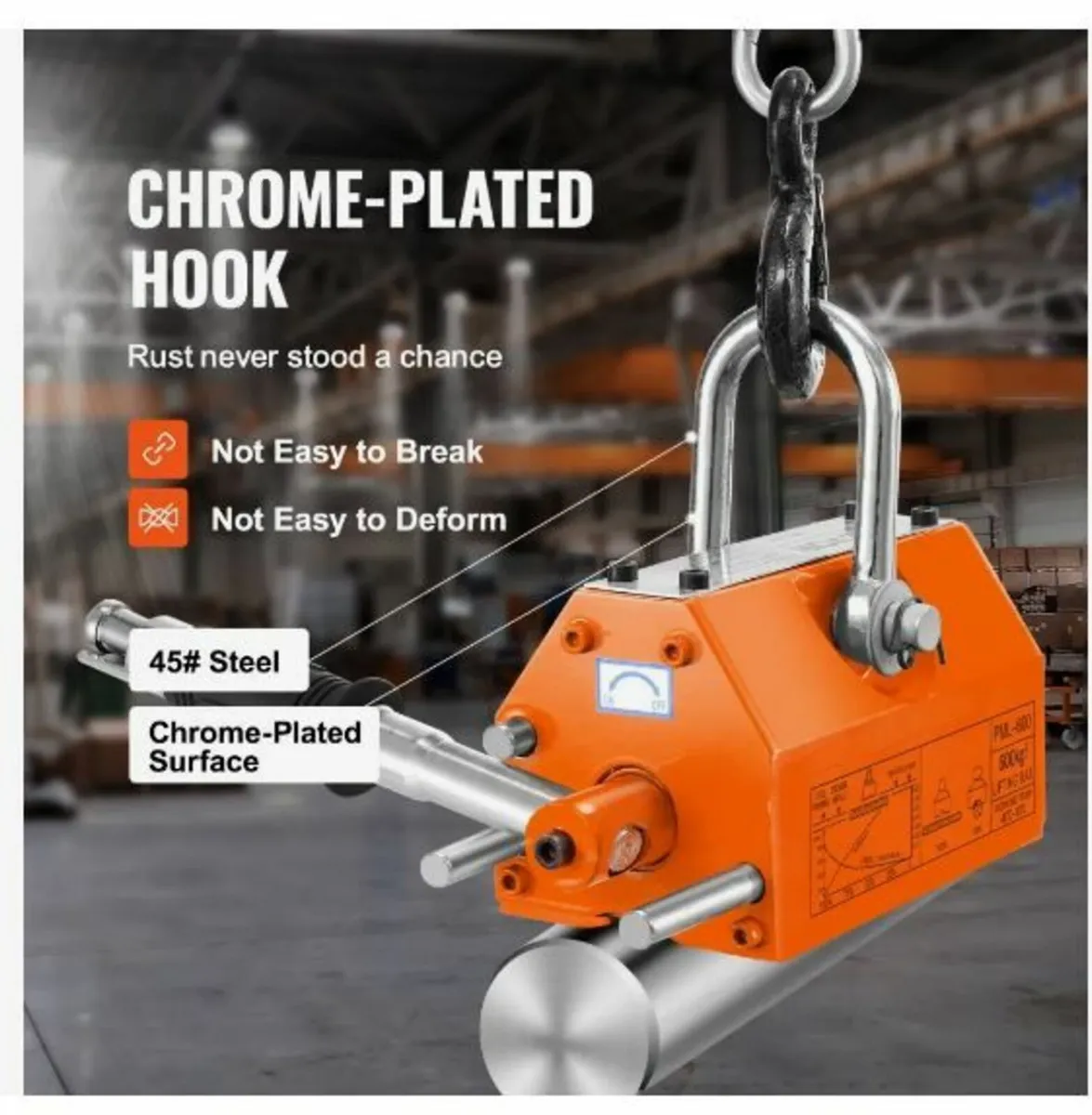 Magnetic Lifter, 1320 lbs/600kg Pulling Capacity - Image 4