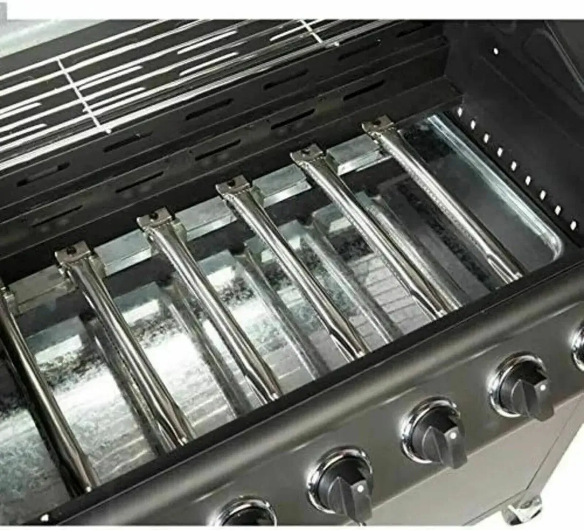 Pro Deluxe Gas Grill 6+1 Burners with Side Rack - Image 3