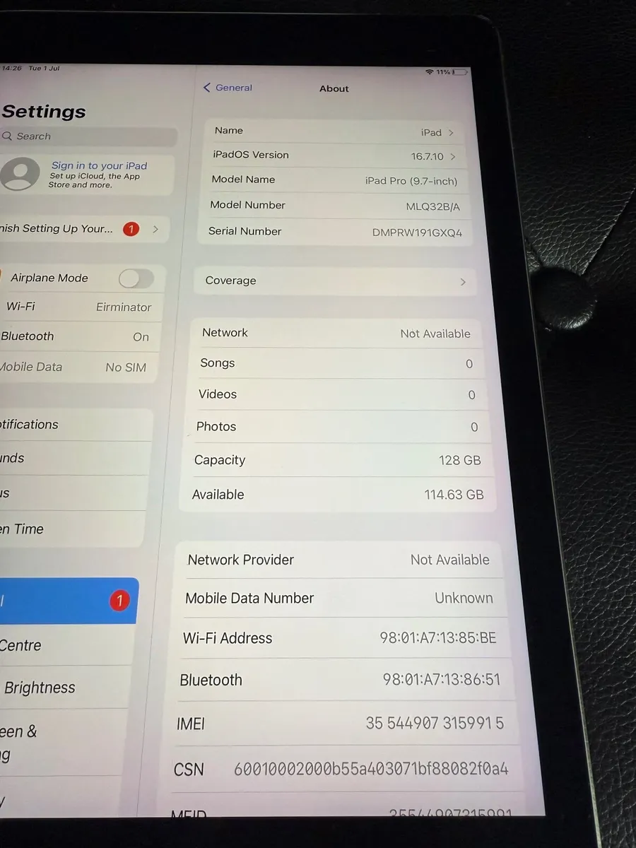 iPad Pro 9.7 1st gen 128GB WIFI+CELL - Image 2