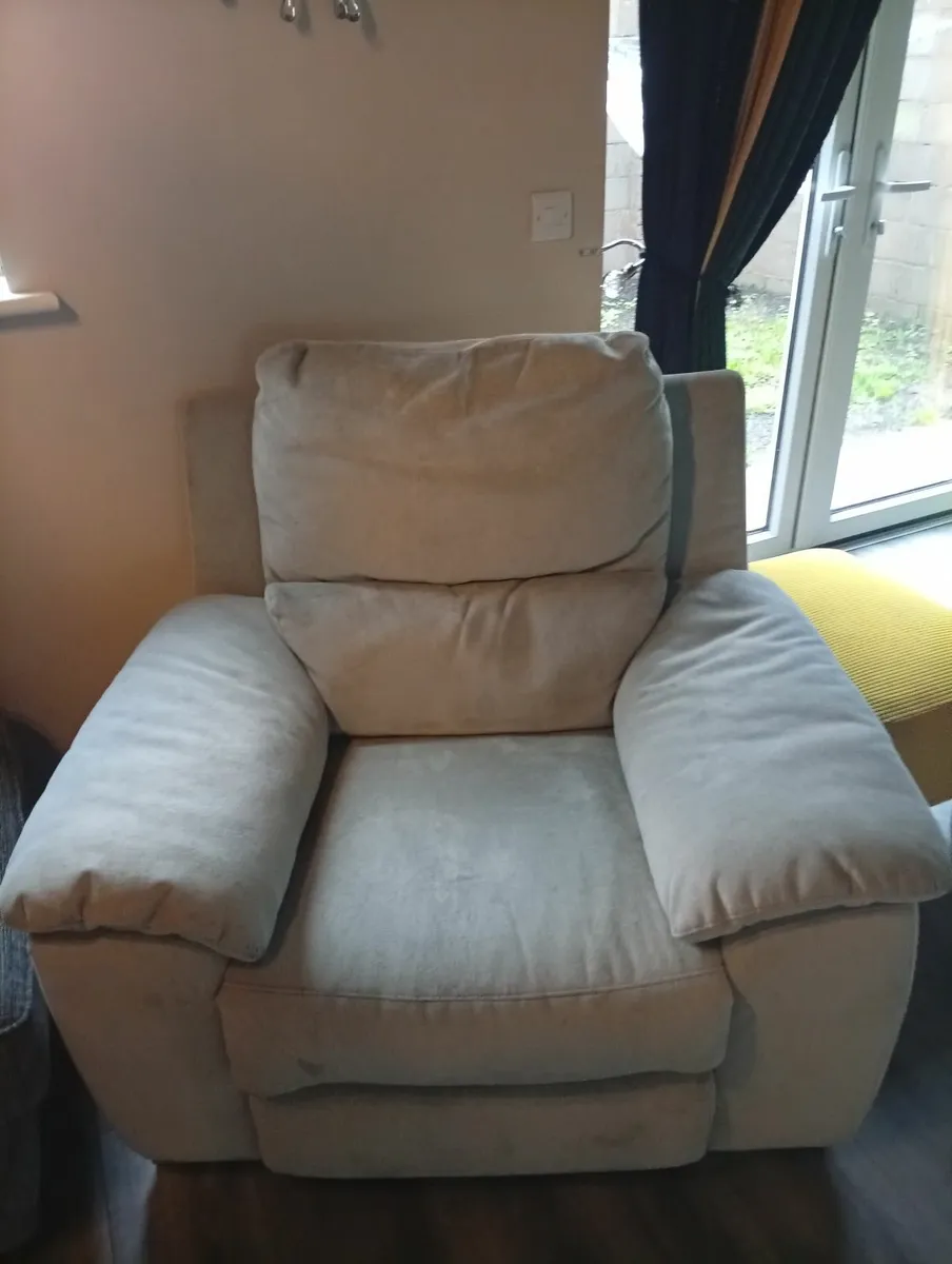 Grey recliner chair - Image 1