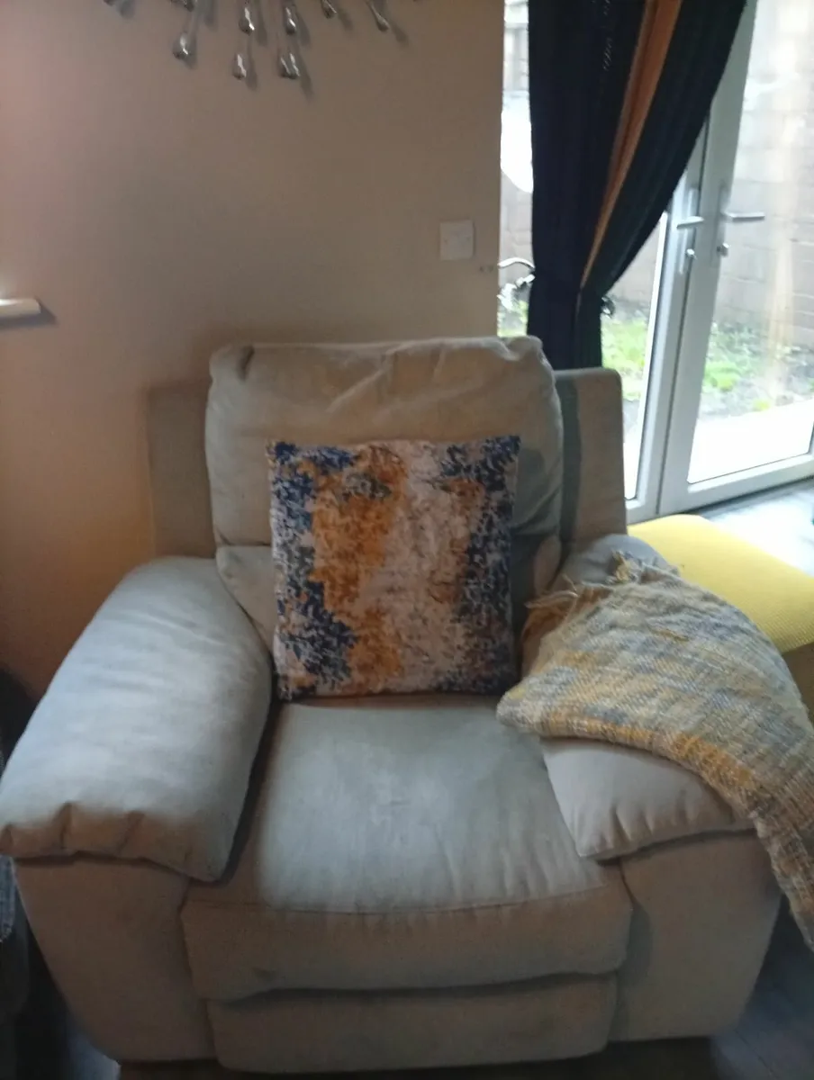 Grey recliner chair - Image 2