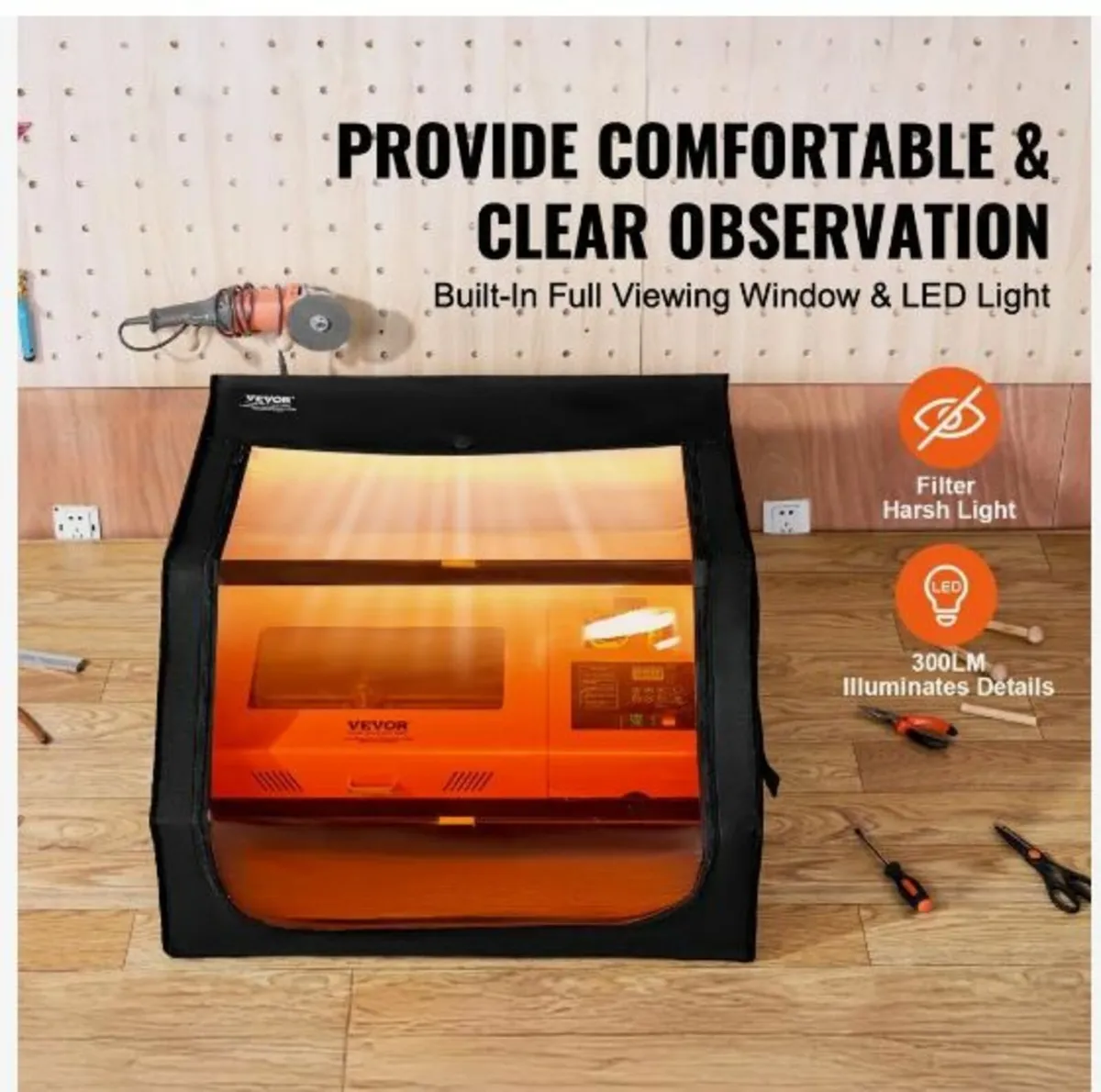 Laser Engraver Enclosure, 800 x 800 x 500 mm - Image 4