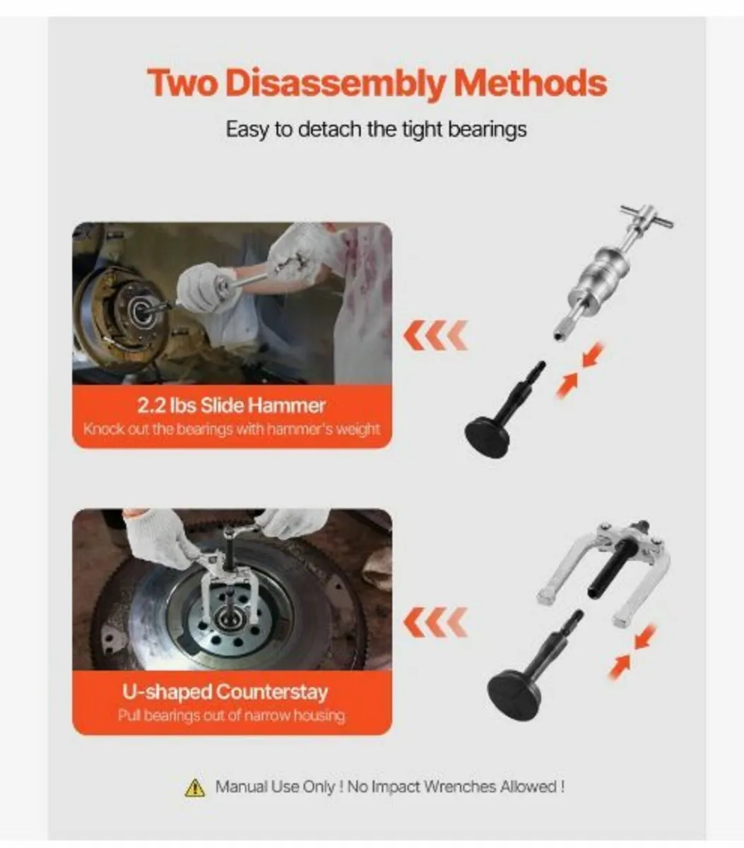 Blind Hole Bearing Puller Set, 16-in-1 Inner - Image 2