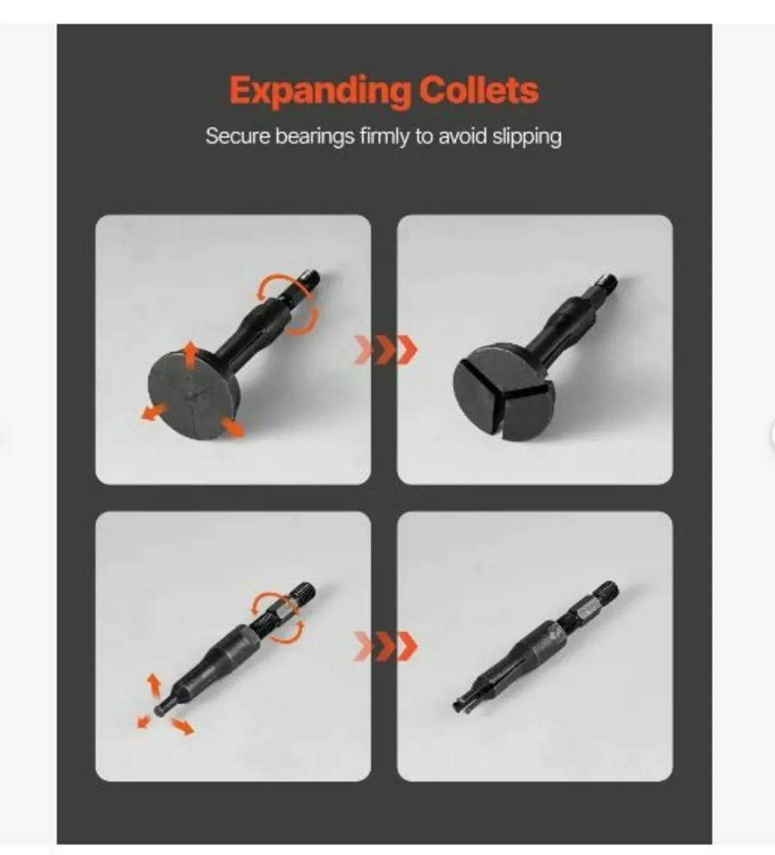 Blind Hole Bearing Puller Set, 16-in-1 Inner - Image 3