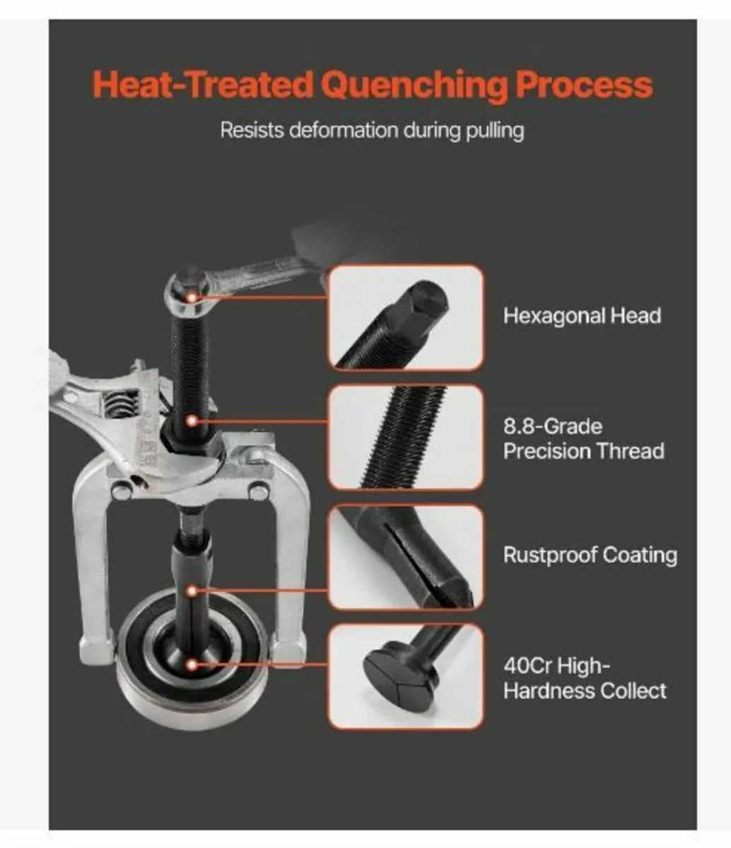 Blind Hole Bearing Puller Set, 16-in-1 Inner - Image 4