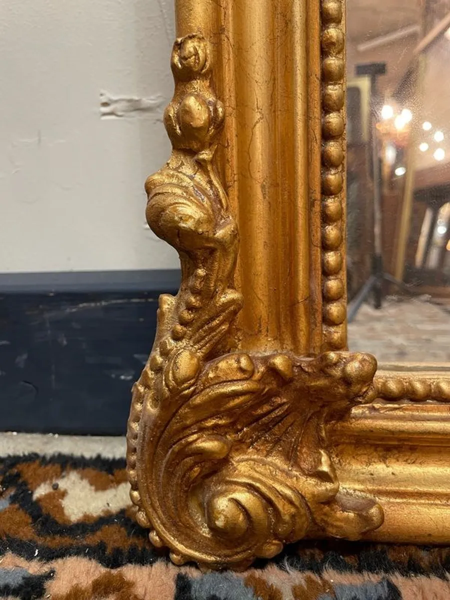 Beautiful Gilt Wood French Style Panel Mirror. - Image 3