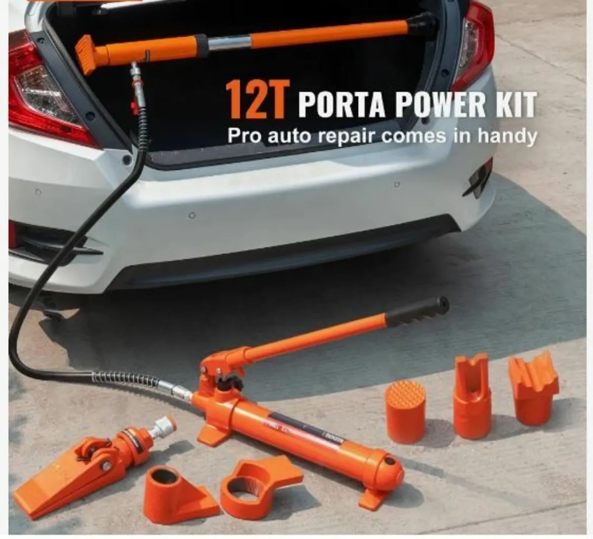 12 Ton Porta Power Kit, Portable Hydraulic Jack - Image 2