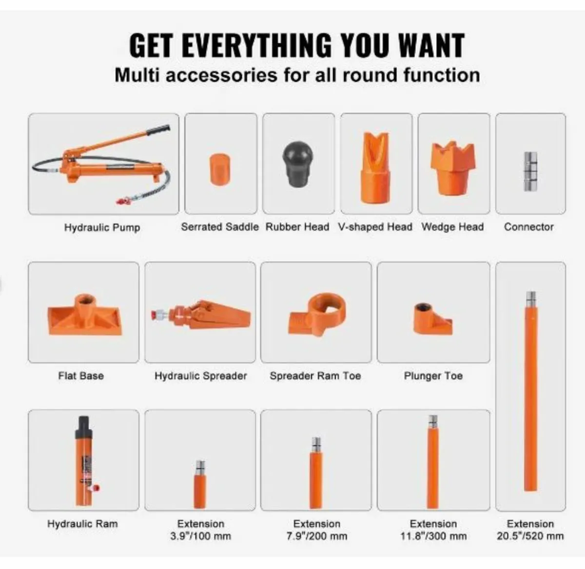 12 Ton Porta Power Kit, Portable Hydraulic Jack - Image 3