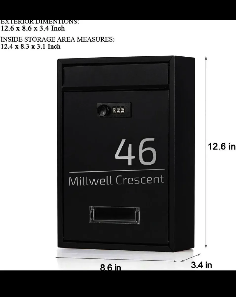 Personalised Post Box Letter Box Address - Image 3