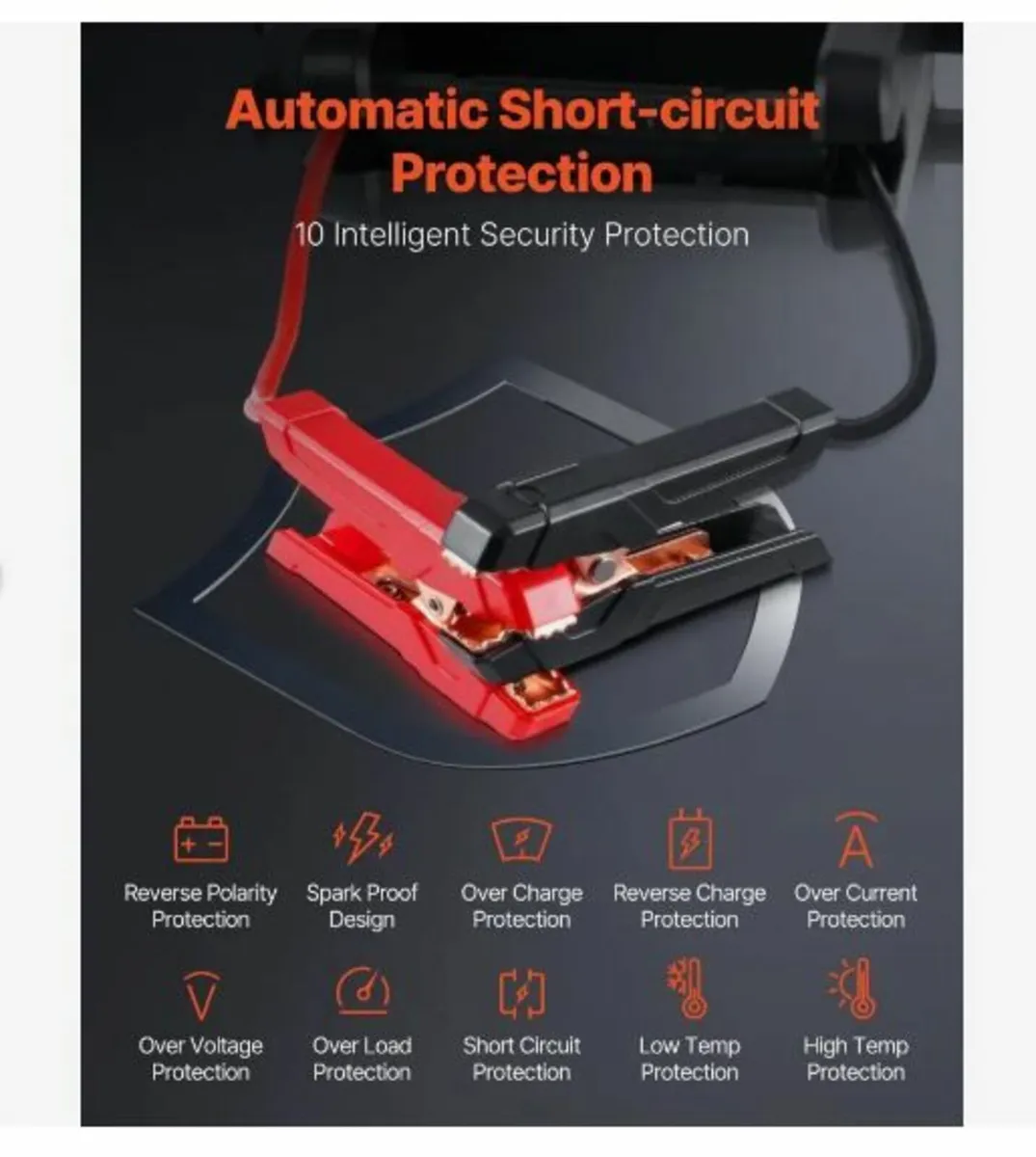 Jump Starter, 4000A Peak, Car Battery - Image 3
