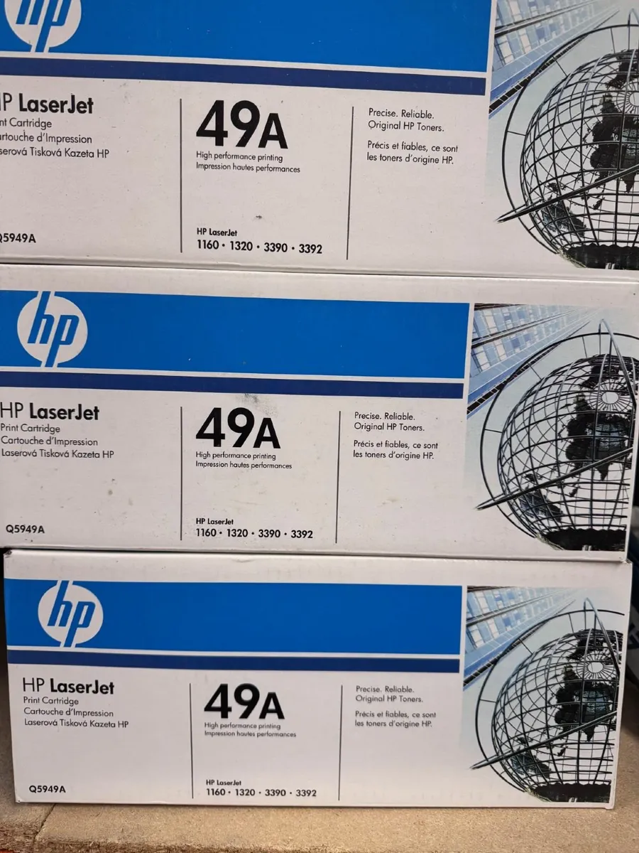 3 x New HP Laserjet Printer Cartridge 49A