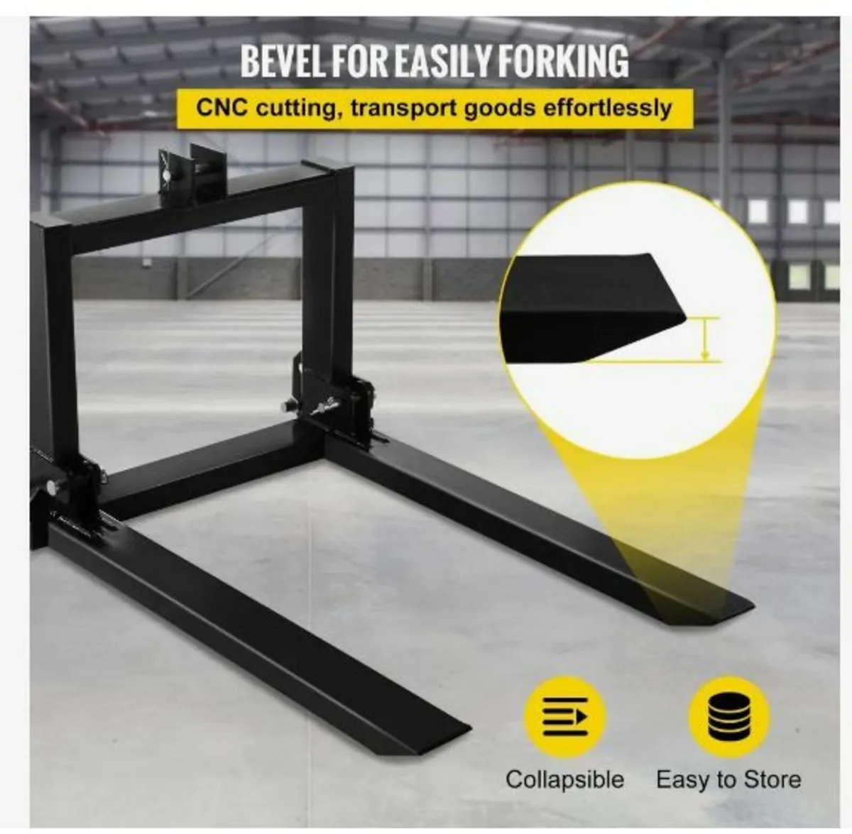 3 Point Hitch Pallet Fork 907.2 kg - Image 1