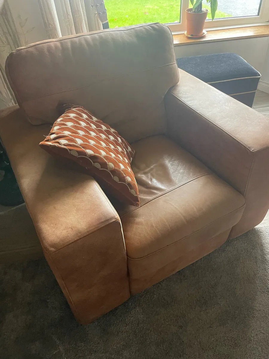 Leather Armchairs - Image 1