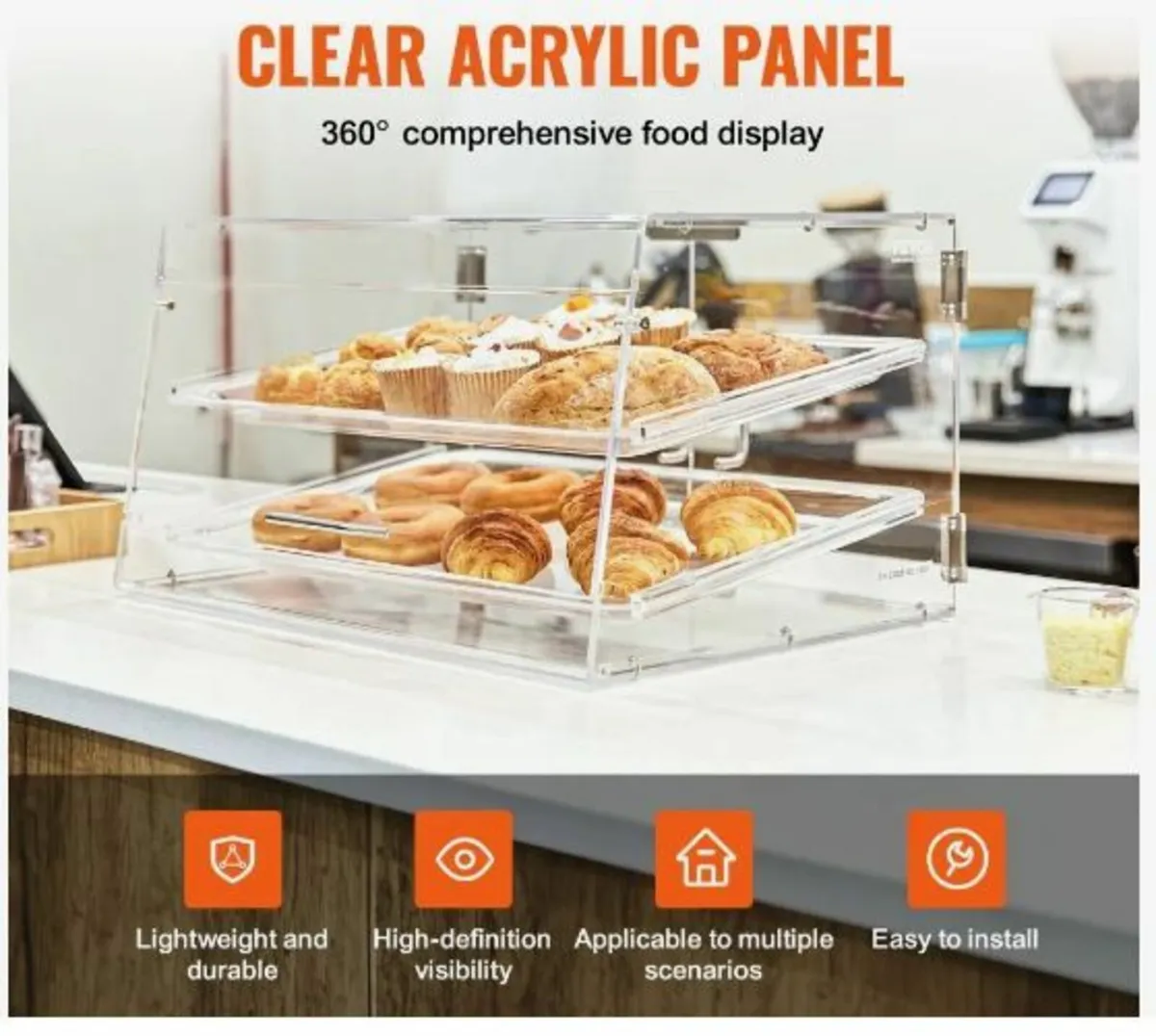 Pastry Display Case, 2-Tier Commercial - Image 2