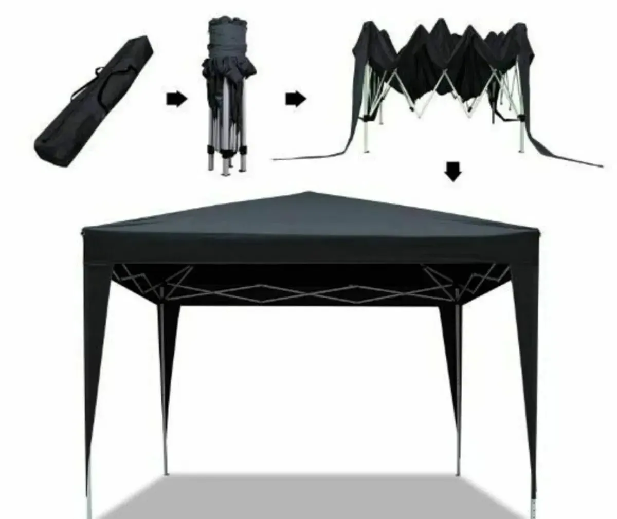 Gazebo 3x3m Waterproof Pop-Up Marquee Tent - Image 3