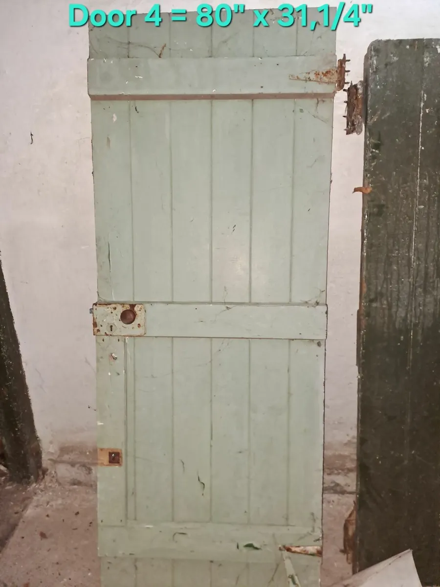 Old Heavy Oak Doors - Image 2