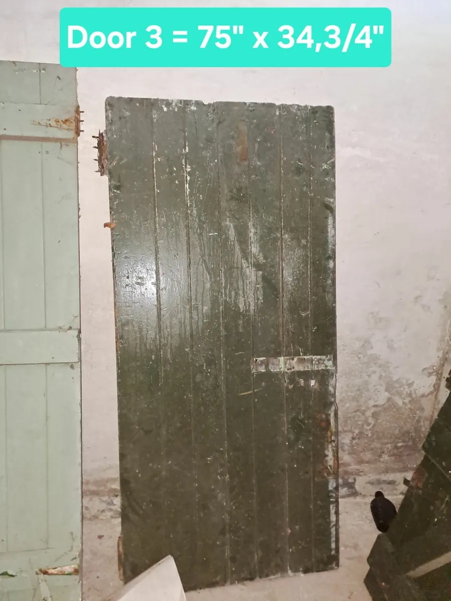 Old Heavy Oak Doors - Image 3