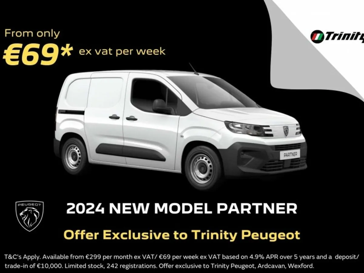 Peugeot Partner €69 EX VAT PER WEEK* 261 REGISTRAT - Image 1