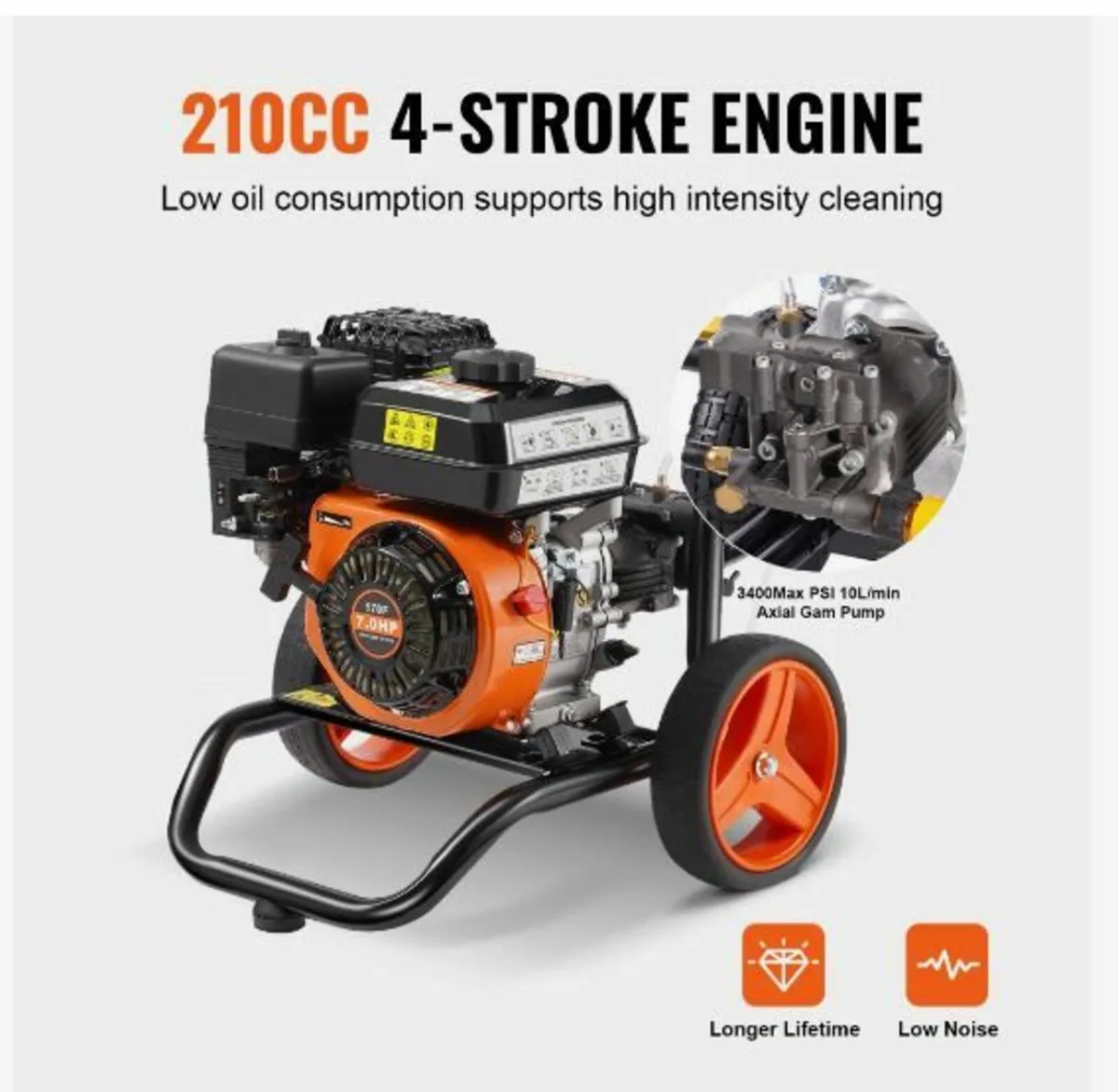 Gas Pressure Washer, 3400 PSI 2.6 GPM - Image 3