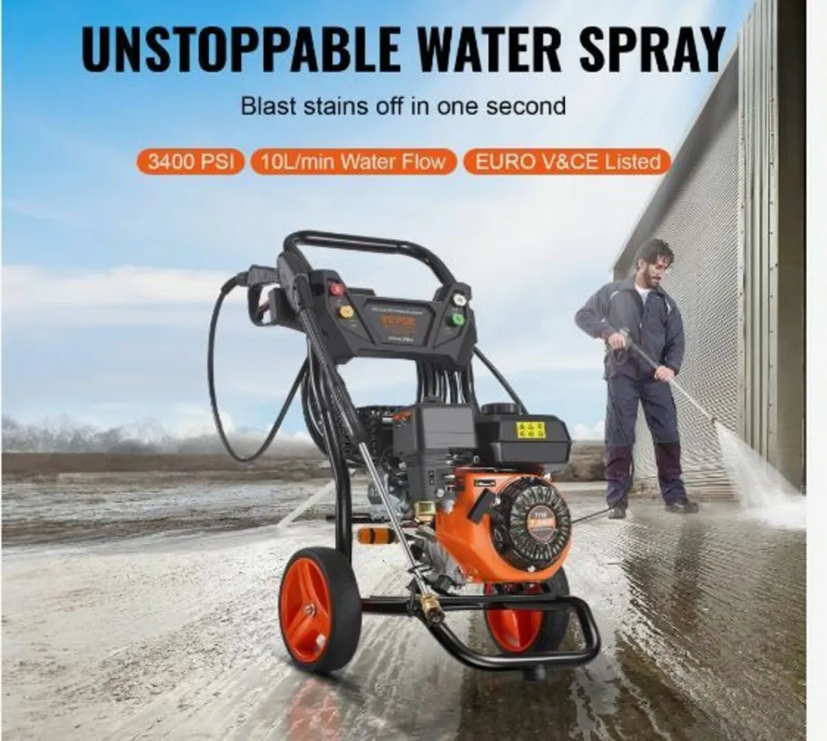 Gas Pressure Washer, 3400 PSI 2.6 GPM - Image 4