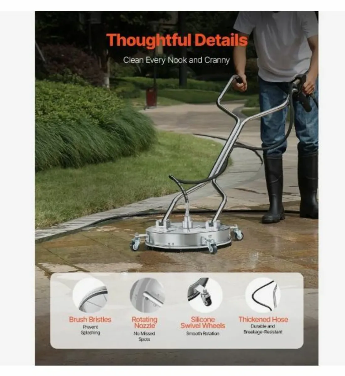 21" Pressure Washer Surface Cleaner - Image 3