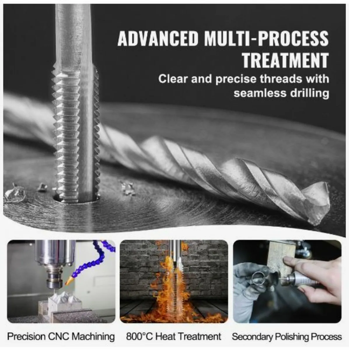 Tap and Die Set, 110-Piece Include Metric Size - Image 3
