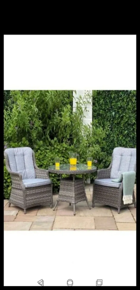 Brand New Bistro Set (Includes Table +  2' Chairs) - Image 1