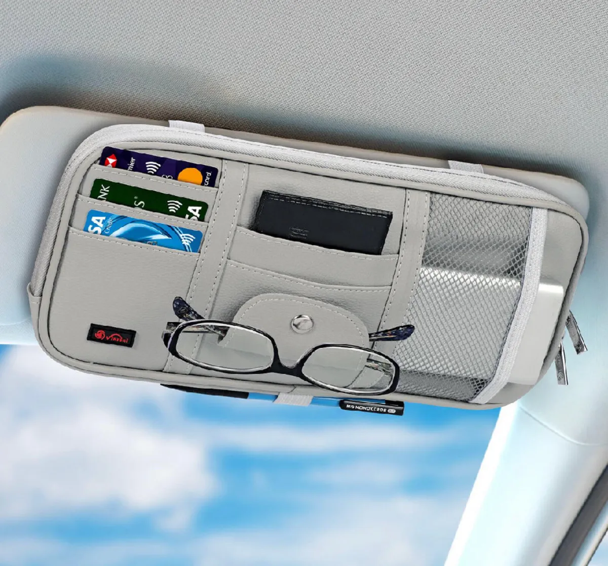 Sun Visor Multi-Pocket Pouch Organiser - Image 1
