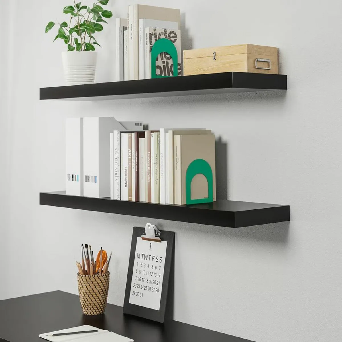 IKEA LACK Wall shelf, black, 110x26 cm - Image 2