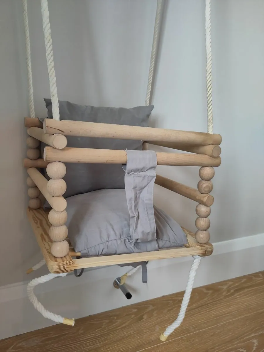 Wooden Baby Swing - Image 1
