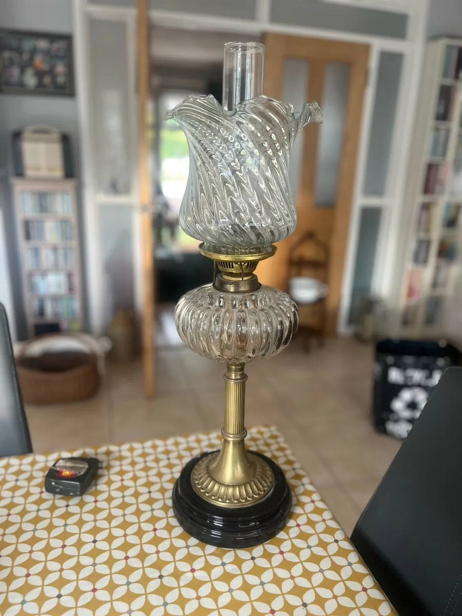 Antique Oil Lamp - Image 1