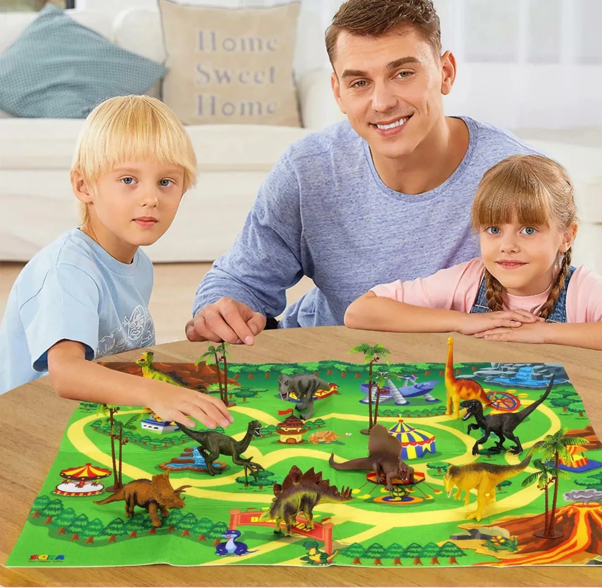 NEW Realistic Dinosaur Toys Figures Playset - Image 1