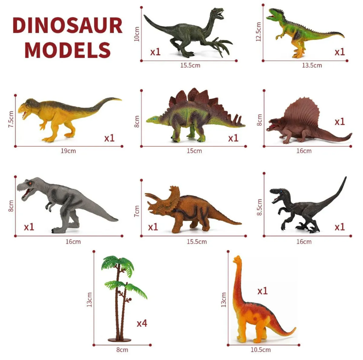 NEW Realistic Dinosaur Toys Figures Playset - Image 2