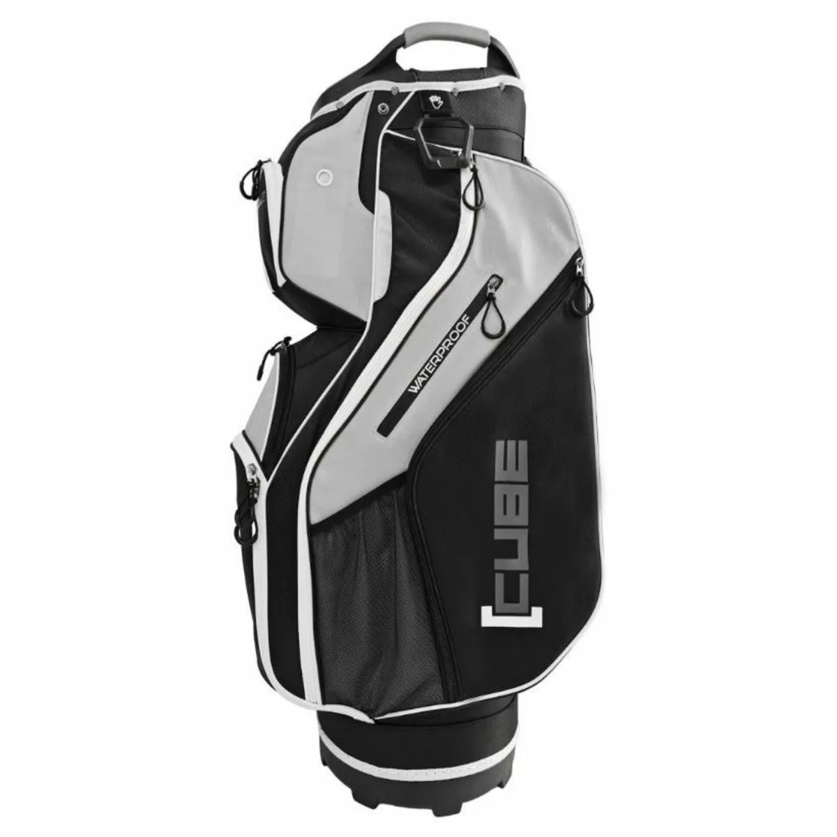 Cube Deluxe Cart Bag - Black/Grey/White Trim - Image 1