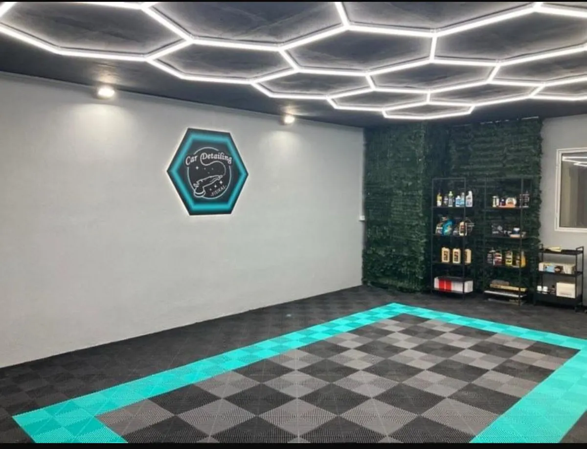 Tuff Tile Floor Tiles Garage Showroom Detailing - Image 1