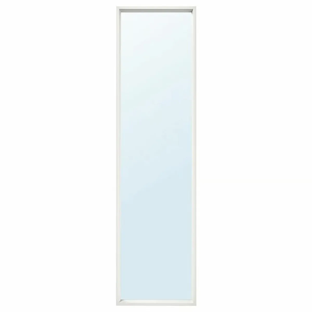 IKEA NISSEDAL Mirror, white, 40x150 cm - Image 1