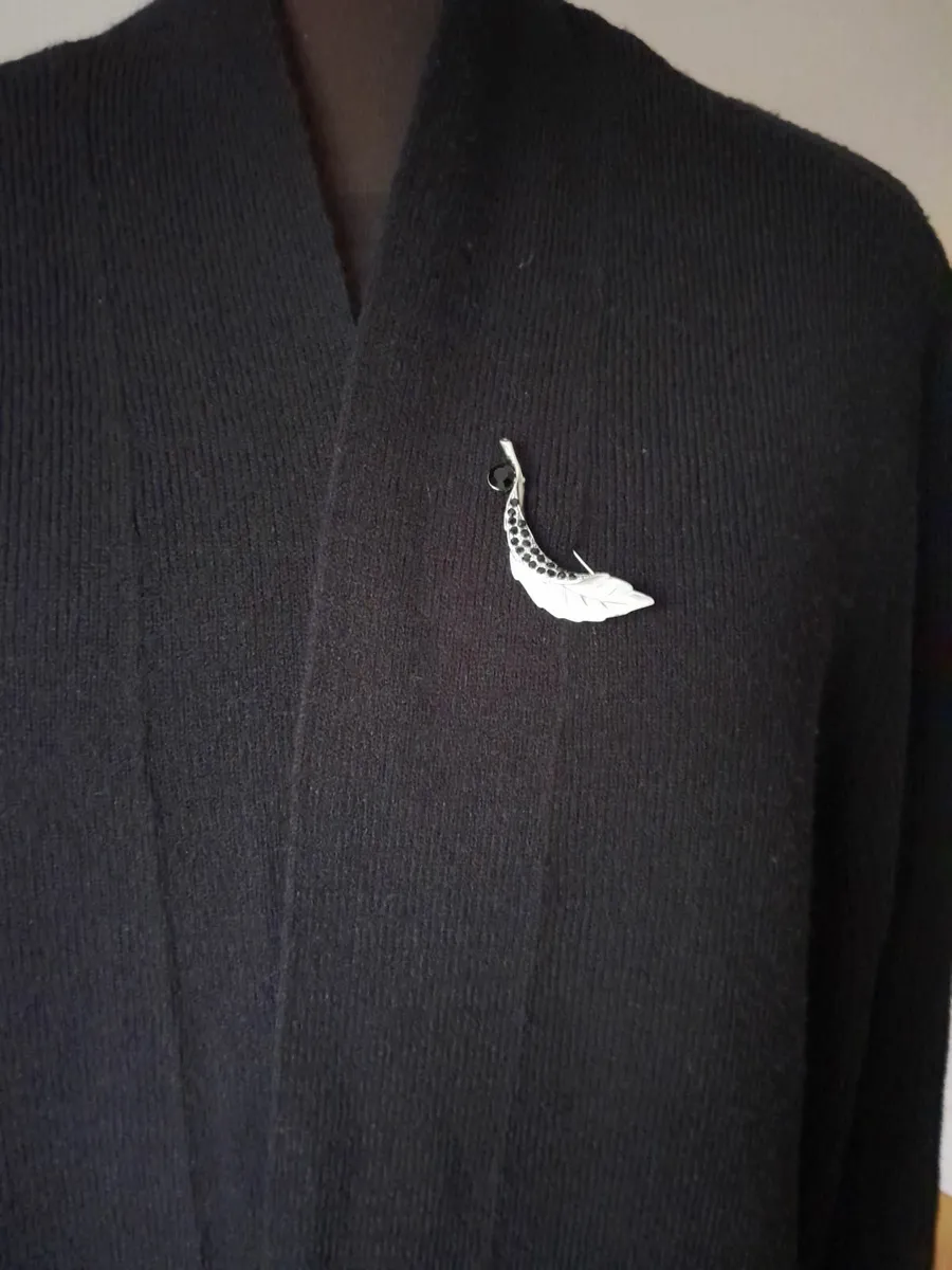 M&S Long Black Cardigan New - Image 2