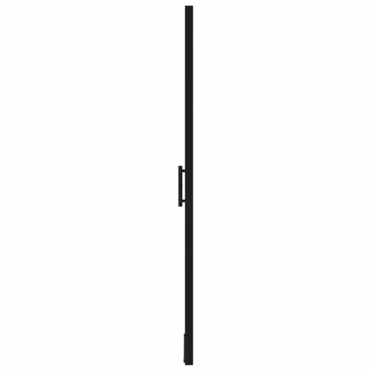 Shower Door Tempered Glass 100x178 cm Black - Image 4