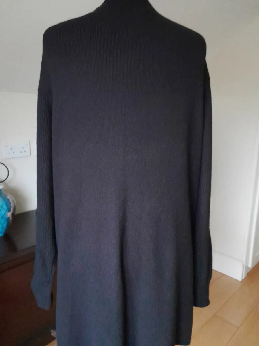 M&S Long Black Cardigan New - Image 1