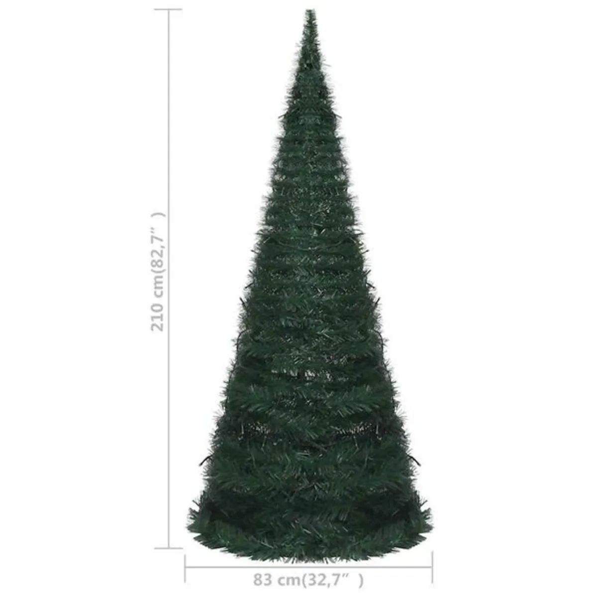 Pop-up String Artificial Pre-lit Christmas Tree Gr - Image 3