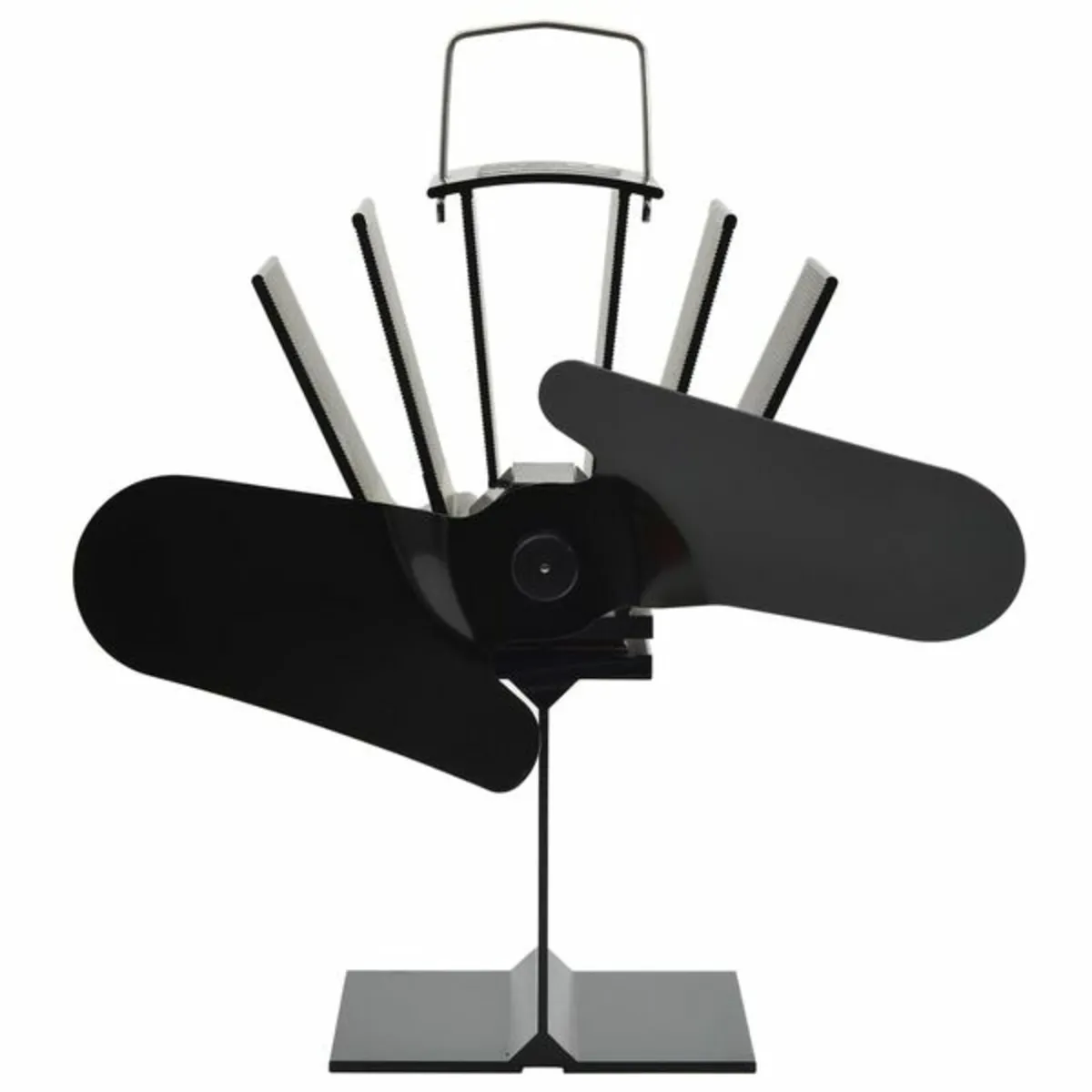Heat Powered Stove Fan 2 Blades Black - Image 3