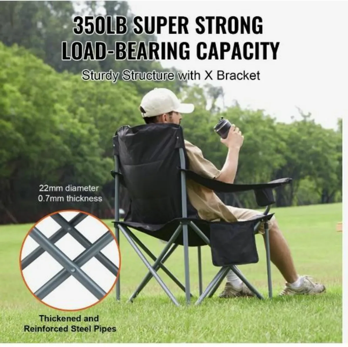 Camping Folding Chair for Adults - Image 2
