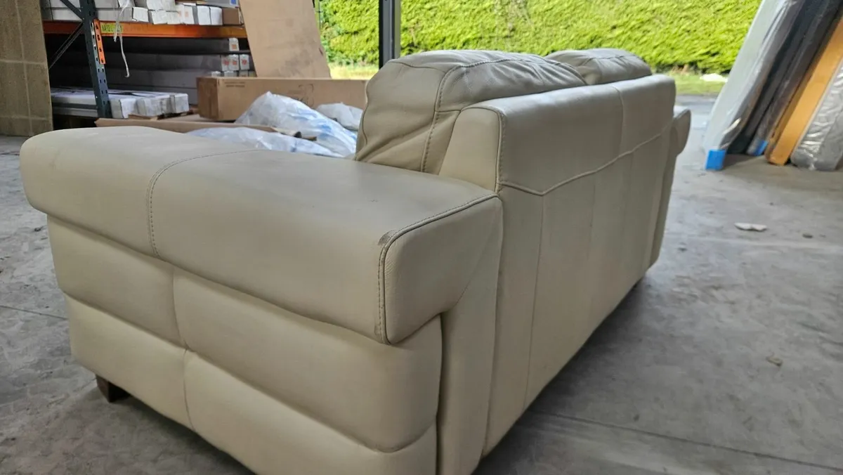 Used 3 plus 2 cream leather. - Image 4