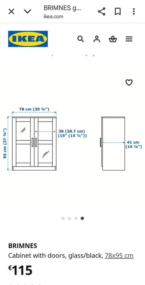 2 black cabinets with glass doors and shelves - Image 3