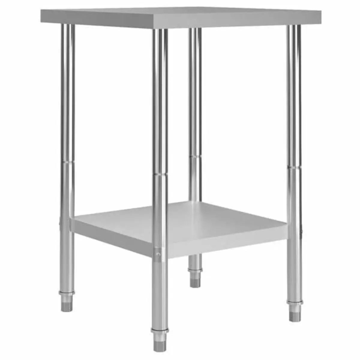 Kitchen Work Table 60x60x85 cm Stainless Steel - Image 1