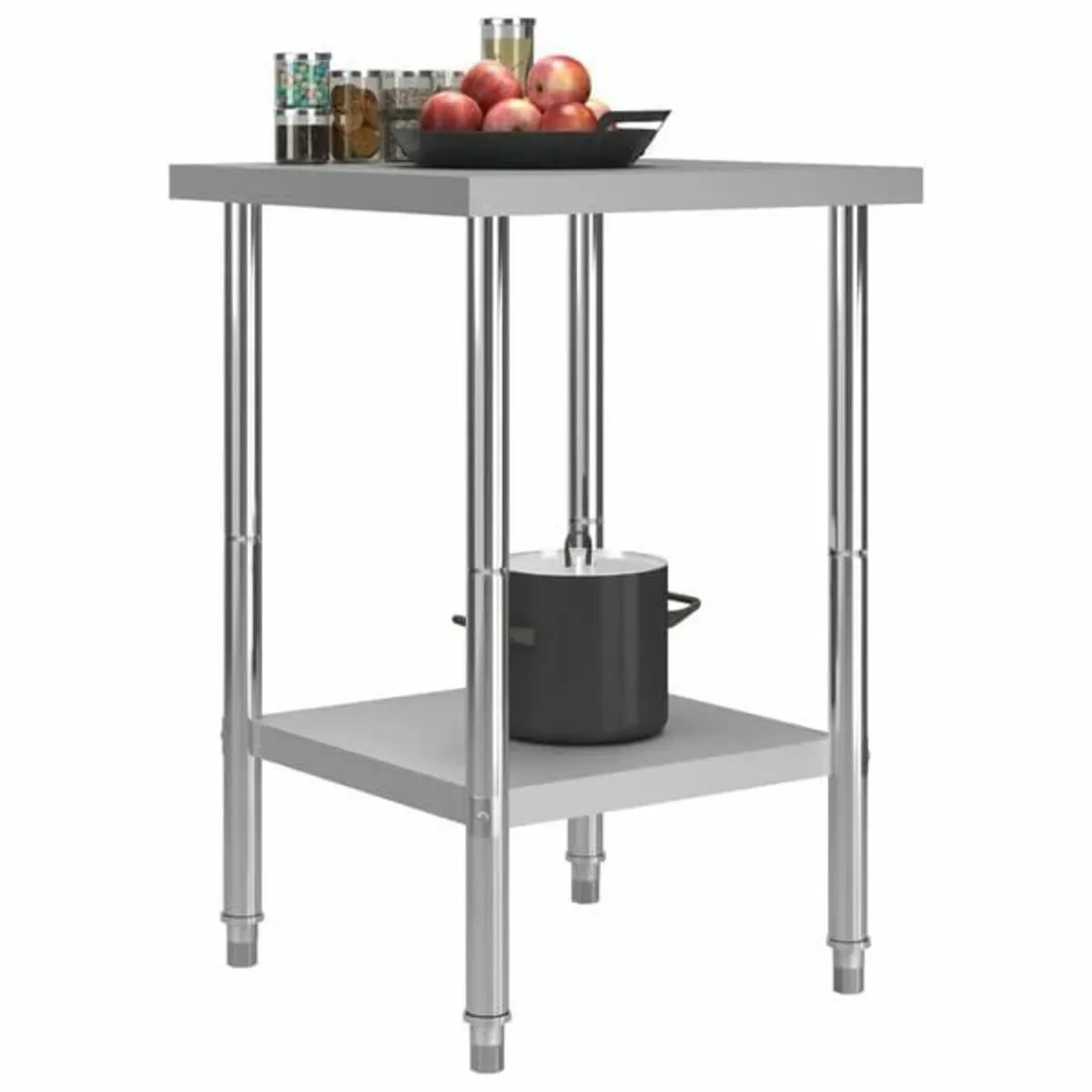 Kitchen Work Table 60x60x85 cm Stainless Steel - Image 2