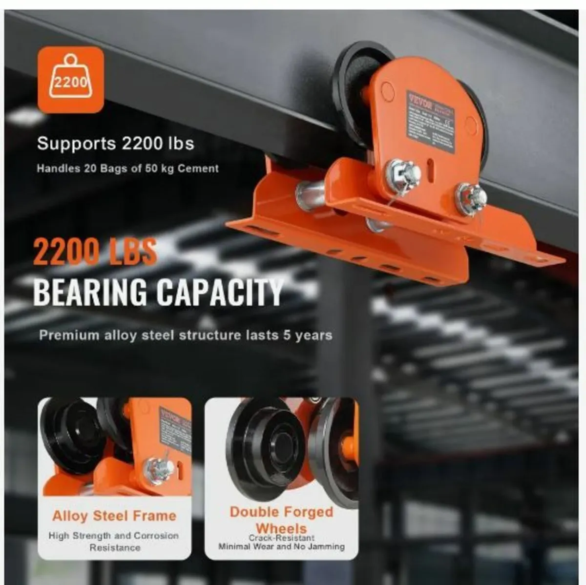 Electric Hoist Manual Trolley - Image 4