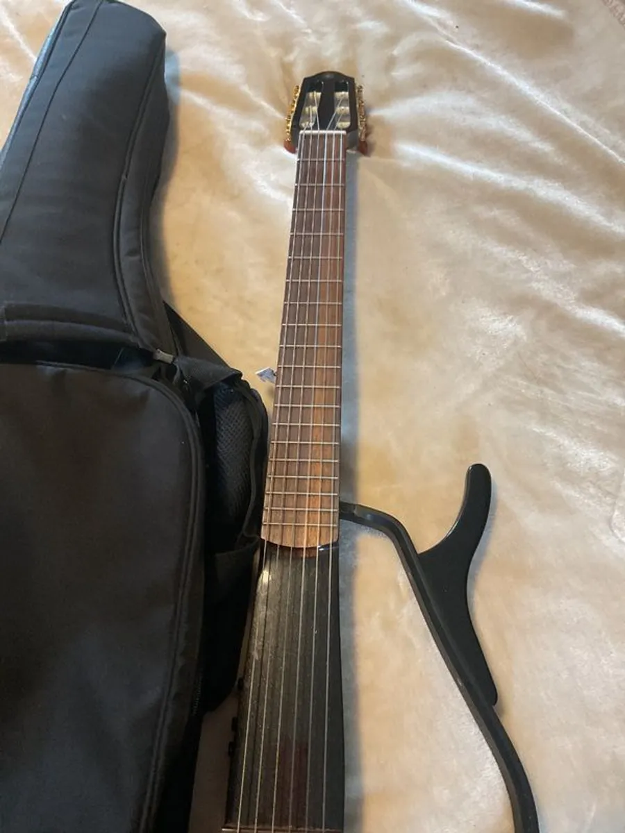 Yamaha silent guitar with case. - Image 2